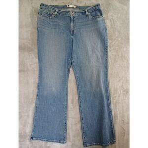 Levis 580‎ Bootcut Jeans Sz 22W Light Wash Defined Waist Stretch Casual Western